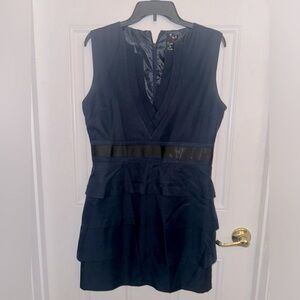 Sexy navy and black work dress